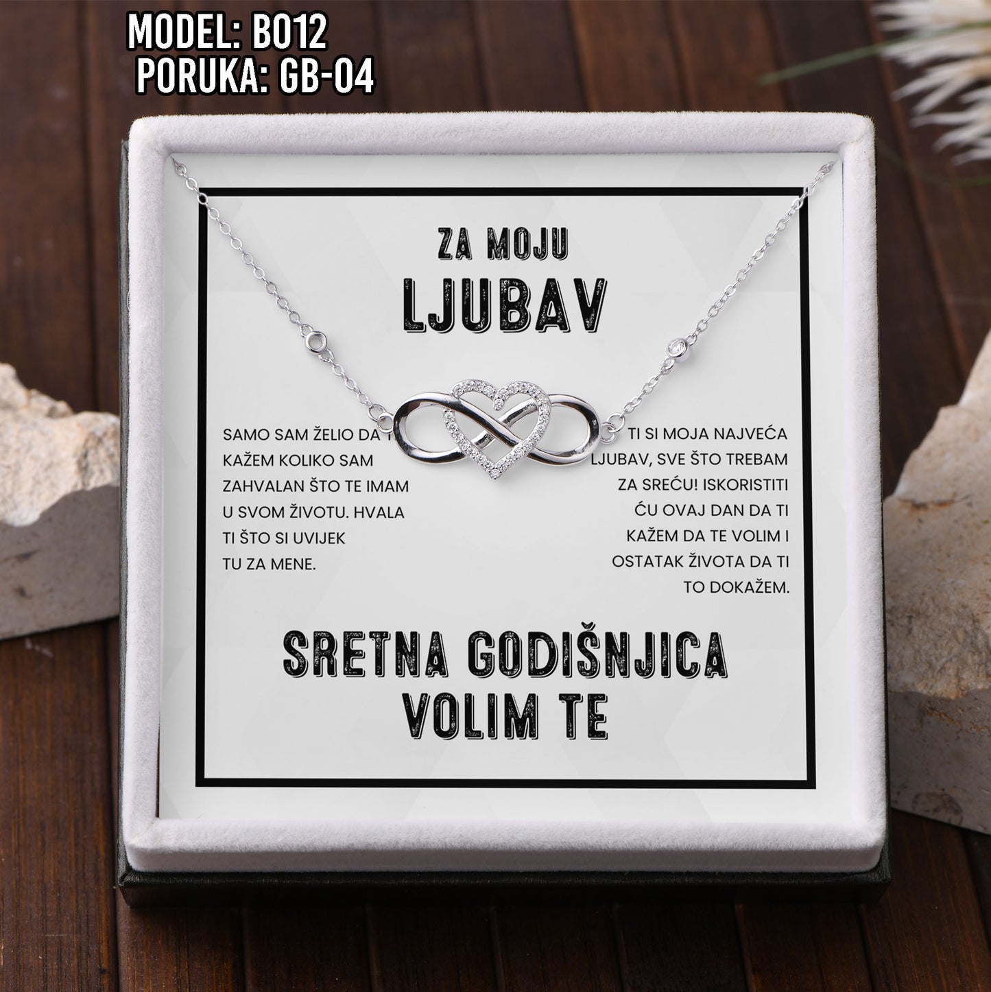 925 Srebrena Narukvica - Poklon za Godišnjicu Braka za Suprugu