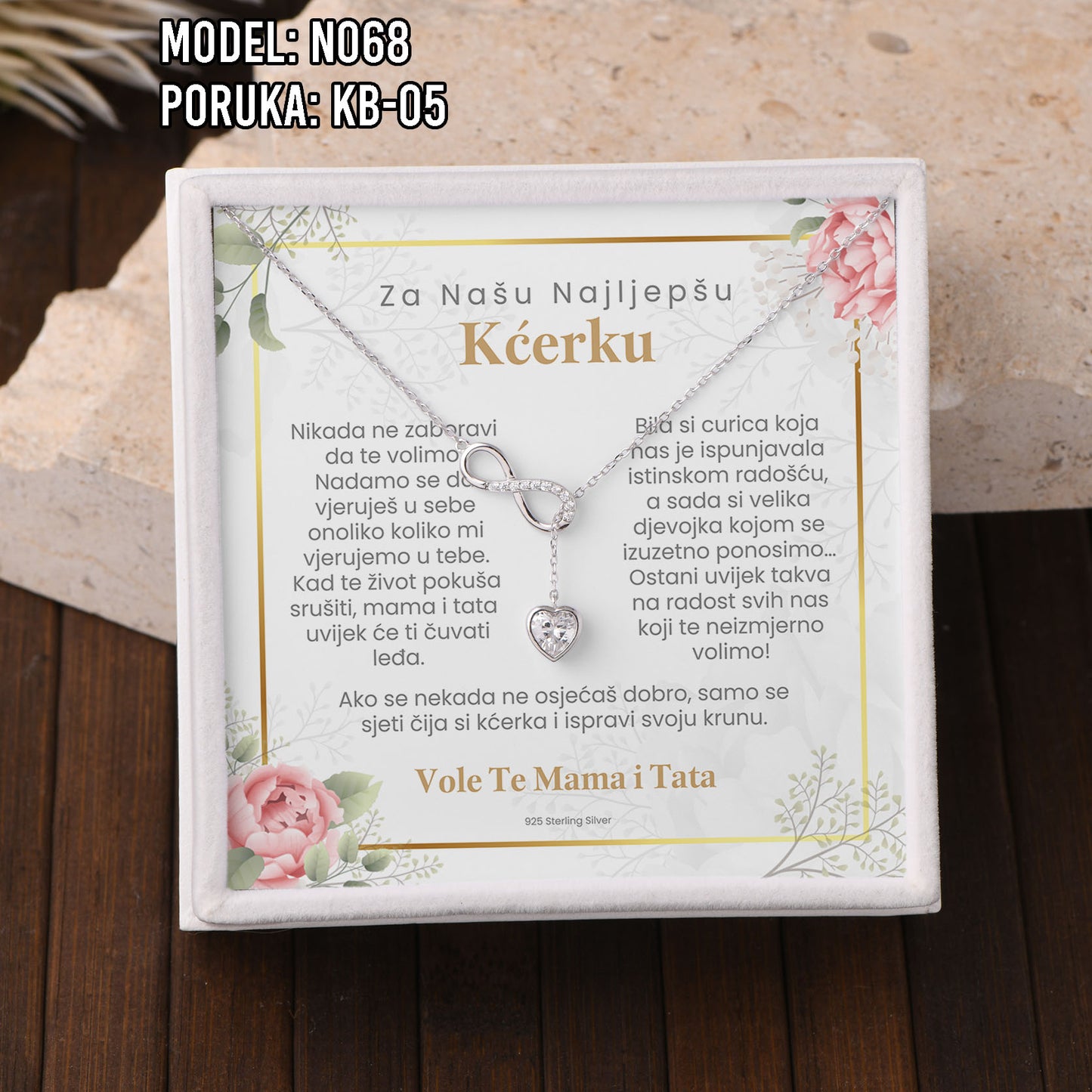 Poseban poklon za kćerku za Bajram – nježna ogrlica od 925 srebra