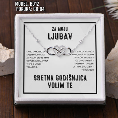 925 Srebrena Narukvica - Poklon za Godišnjicu Braka za Suprugu