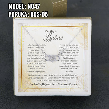 Ogrlica od 925 srebra i porukom – idealan bajramski poklon za nju