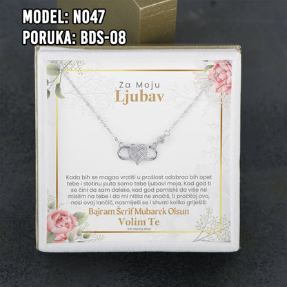 Ogrlica od 925 srebra i porukom – idealan bajramski poklon za nju