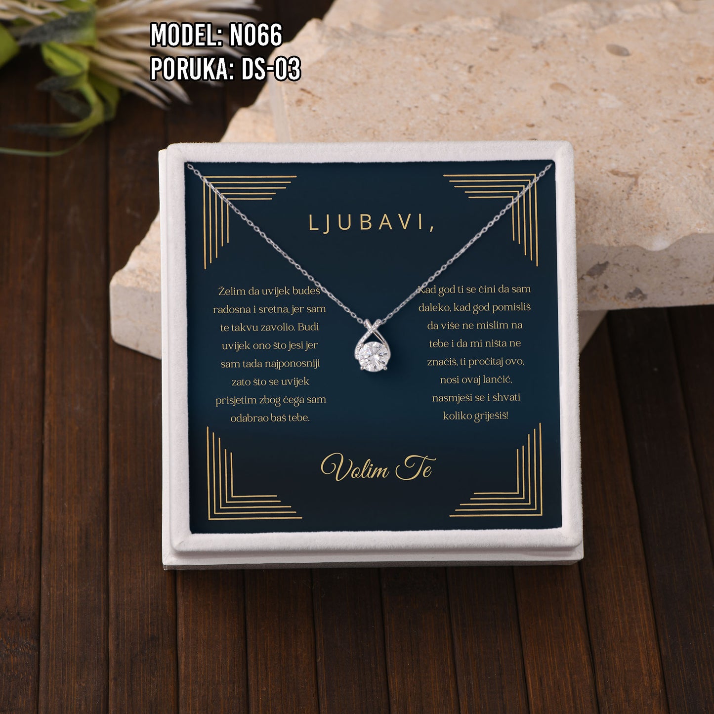 Ogrlica Moissanite – Poklon za Nju (925 srebro + certifikat)