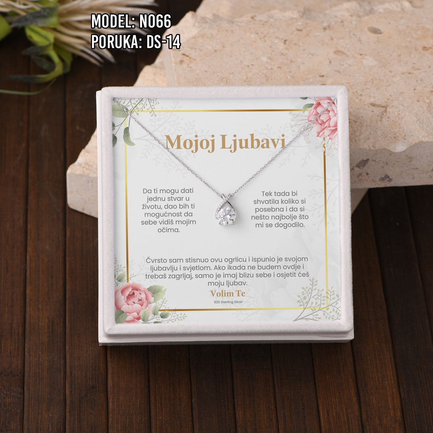 Ogrlica Moissanite – Poklon za Nju (925 srebro + certifikat)