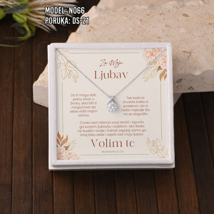 Ogrlica Moissanite – Poklon za Nju (925 srebro + certifikat)