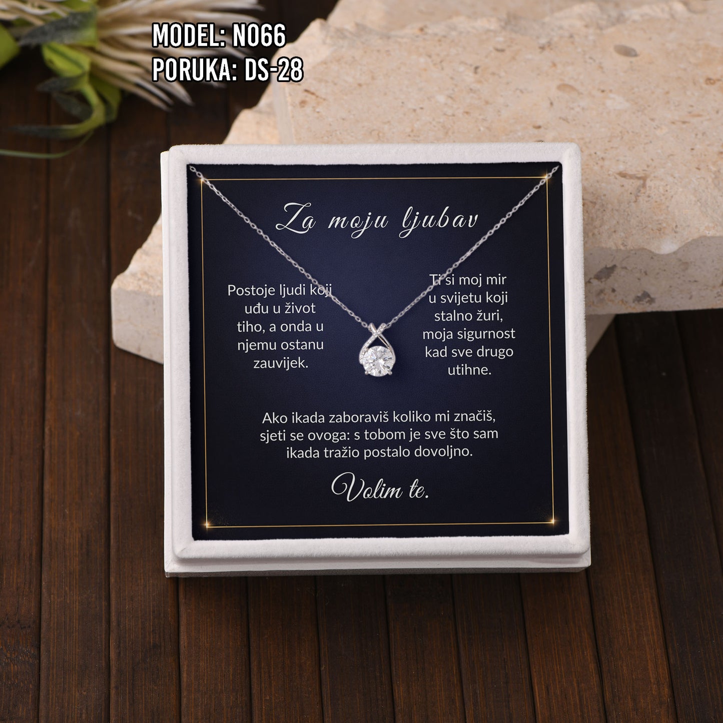 Ogrlica Moissanite – Poklon za Nju (925 srebro + certifikat)