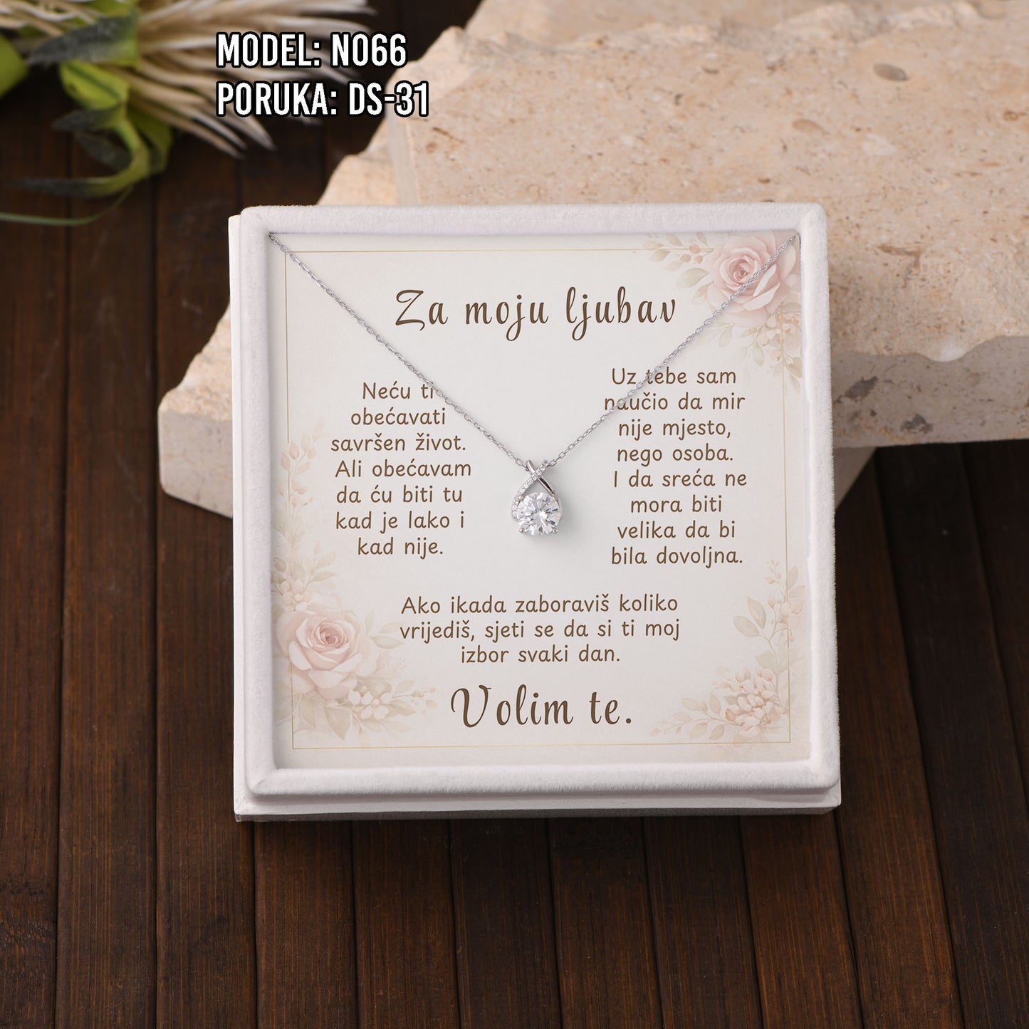 Ogrlica Moissanite – Poklon za Nju (925 srebro + certifikat)