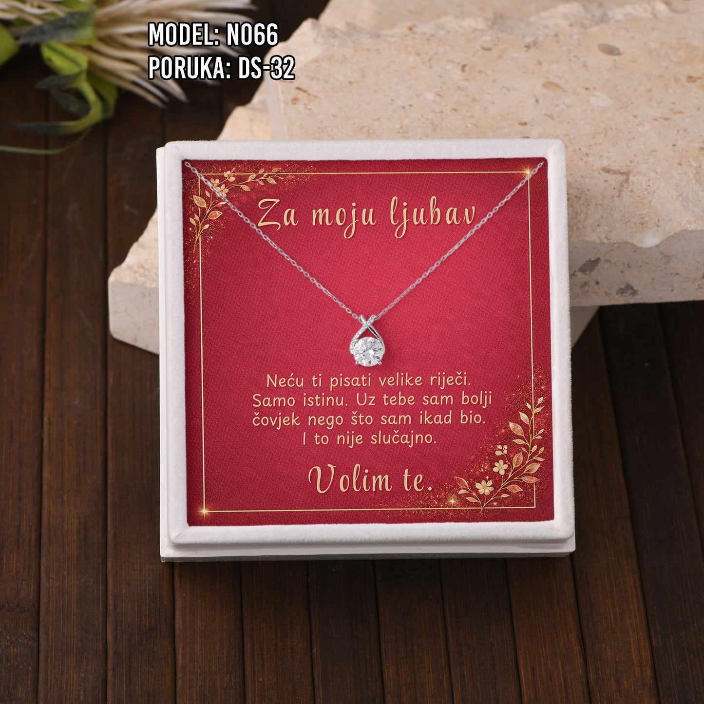 Ogrlica Moissanite – Poklon za Nju (925 srebro + certifikat)