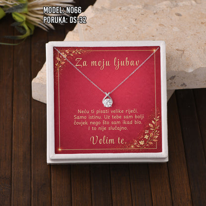 Ogrlica Moissanite – Poklon za Nju (925 srebro + certifikat)