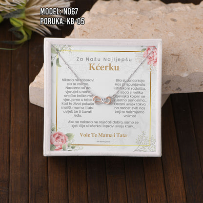 Bajramski poklon za kćerku – ogrlica od 925 srebra sa personalizovanom porukom