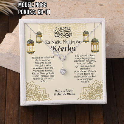 Poseban poklon za kćerku za Bajram – nježna ogrlica od 925 srebra