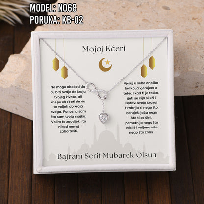 Poseban poklon za kćerku za Bajram – nježna ogrlica od 925 srebra