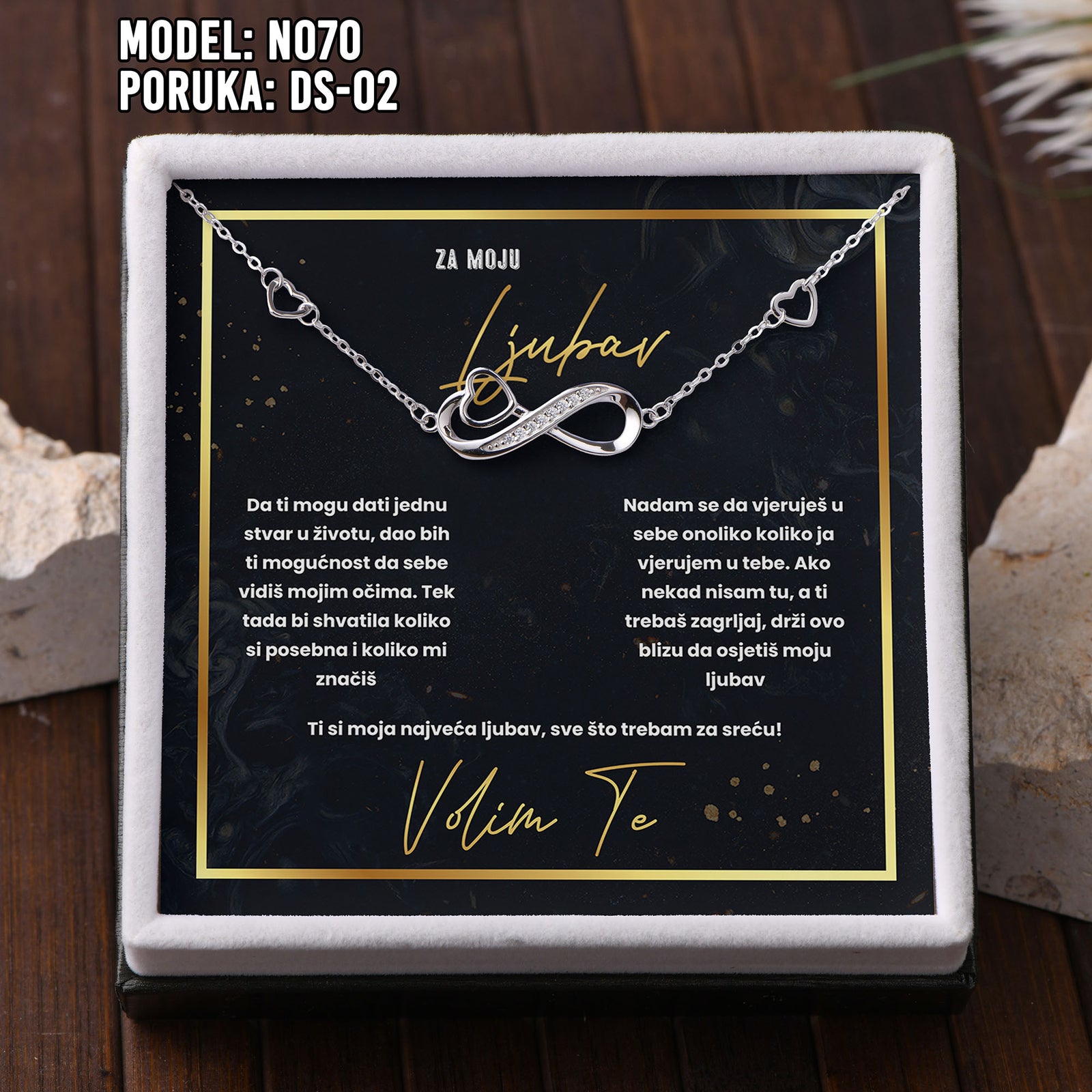 925 Srebrena Narukvica sa Posvetom za Voljenu Osobu (Suprugu ili Djevojku) 💍✨