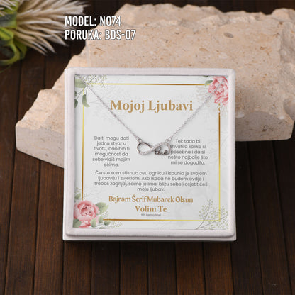 Bajramski poklon za voljenu osobu – ogrlica od 925 srebra sa porukom