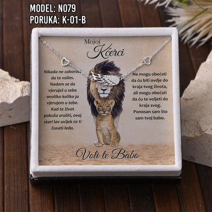 Narukvica “Krilo anđela” – Poklon za Kćerku | 925 srebro + poruka