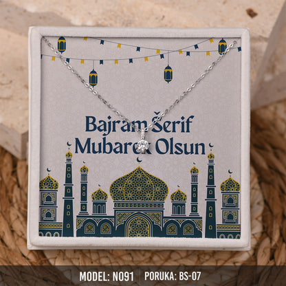 Elegantna Ogrlica za Majku | Bajramski Poklon sa Porukom – 925 srebro