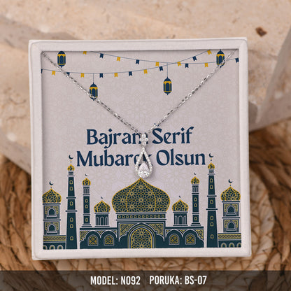 Elegantna Ogrlica za Majku sa Porukom | Bajramski Poklon – 925 srebro