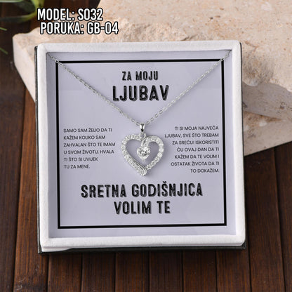 925 Srebrni Lančić - Poklon za Godišnjicu Braka za Suprugu