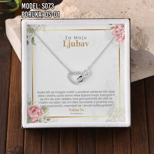 Lančić – 925 srebro u poklon kutiji + poruka po izboru